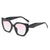 Simple Style Leopard Ac Square Full Frame Women's Sunglasses