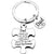 Simple Style Letter 201 Stainless Steel Mother'S Day Father'S Day Unisex Keychain Bag Pendant