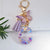 Simple Style Letter Butterfly Plastic Resin Epoxy Bag Pendant Keychain