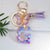 Simple Style Letter Butterfly Plastic Resin Epoxy Bag Pendant Keychain