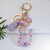 Simple Style Letter Butterfly Plastic Resin Epoxy Bag Pendant Keychain