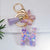 Simple Style Letter Butterfly Plastic Resin Epoxy Bag Pendant Keychain