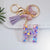 Simple Style Letter Butterfly Plastic Resin Epoxy Bag Pendant Keychain