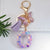 Simple Style Letter Butterfly Plastic Resin Epoxy Bag Pendant Keychain