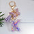 Simple Style Letter Butterfly Plastic Resin Epoxy Bag Pendant Keychain