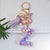 Simple Style Letter Butterfly Plastic Resin Epoxy Bag Pendant Keychain