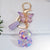 Simple Style Letter Butterfly Plastic Resin Epoxy Bag Pendant Keychain