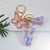 Simple Style Letter Butterfly Plastic Resin Epoxy Bag Pendant Keychain