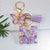 Simple Style Letter Butterfly Plastic Resin Epoxy Bag Pendant Keychain