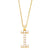 Simple Style Letter Copper Gold Plated Artificial Pearls Pendant Necklace 1 Piece