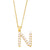 Simple Style Letter Copper Gold Plated Artificial Pearls Pendant Necklace 1 Piece