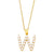 Simple Style Letter Copper Gold Plated Artificial Pearls Pendant Necklace 1 Piece