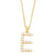 Simple Style Letter Copper Gold Plated Artificial Pearls Pendant Necklace 1 Piece