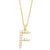 Simple Style Letter Copper Gold Plated Artificial Pearls Pendant Necklace 1 Piece