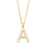 Simple Style Letter Copper Gold Plated Artificial Pearls Pendant Necklace 1 Piece