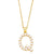 Simple Style Letter Copper Gold Plated Artificial Pearls Pendant Necklace 1 Piece