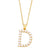 Simple Style Letter Copper Gold Plated Artificial Pearls Pendant Necklace 1 Piece