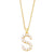 Simple Style Letter Copper Gold Plated Artificial Pearls Pendant Necklace 1 Piece