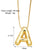 Simple Style Letter Copper Plating 18k Gold Plated Necklace Pendant