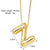 Simple Style Letter Copper Plating 18k Gold Plated Necklace Pendant