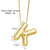 Simple Style Letter Copper Plating 18k Gold Plated Necklace Pendant