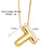 Simple Style Letter Copper Plating 18k Gold Plated Necklace Pendant