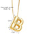 Simple Style Letter Copper Plating 18k Gold Plated Necklace Pendant