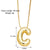 Simple Style Letter Copper Plating 18k Gold Plated Necklace Pendant