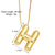 Simple Style Letter Copper Plating 18k Gold Plated Necklace Pendant