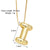 Simple Style Letter Copper Plating 18k Gold Plated Necklace Pendant