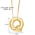 Simple Style Letter Copper Plating 18k Gold Plated Necklace Pendant