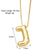 Simple Style Letter Copper Plating 18k Gold Plated Necklace Pendant