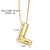 Simple Style Letter Copper Plating 18k Gold Plated Necklace Pendant