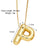 Simple Style Letter Copper Plating 18k Gold Plated Necklace Pendant