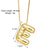 Simple Style Letter Copper Plating 18k Gold Plated Necklace Pendant