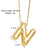 Simple Style Letter Copper Plating 18k Gold Plated Necklace Pendant