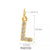 Simple Style Letter Copper Plating Inlay Zircon Charms Jewelry Accessories