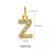 Simple Style Letter Copper Plating Inlay Zircon Charms Jewelry Accessories