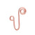 Simple Style Letter Copper Plating Nose Studs