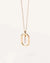 Simple Style Letter Copper Rhinestones Pendant Necklace In Bulk