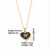 Simple Style Letter Heart Shape Stainless Steel Gold Plated Shell Pendant Necklace In Bulk