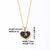 Simple Style Letter Heart Shape Stainless Steel Gold Plated Shell Pendant Necklace In Bulk