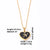 Simple Style Letter Heart Shape Stainless Steel Gold Plated Shell Pendant Necklace In Bulk