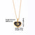 Simple Style Letter Heart Shape Stainless Steel Gold Plated Shell Pendant Necklace In Bulk