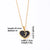 Simple Style Letter Heart Shape Stainless Steel Gold Plated Shell Pendant Necklace In Bulk