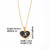 Simple Style Letter Heart Shape Stainless Steel Gold Plated Shell Pendant Necklace In Bulk