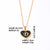 Simple Style Letter Heart Shape Stainless Steel Gold Plated Shell Pendant Necklace In Bulk