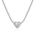 Simple Style Letter Heart Shape Stainless Steel Polishing 18k Gold Plated Pendant Necklace