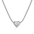 Simple Style Letter Heart Shape Stainless Steel Polishing 18k Gold Plated Pendant Necklace