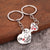 Simple Style Letter Heart Shape Zinc Alloy Valentine's Day Couple Keychain